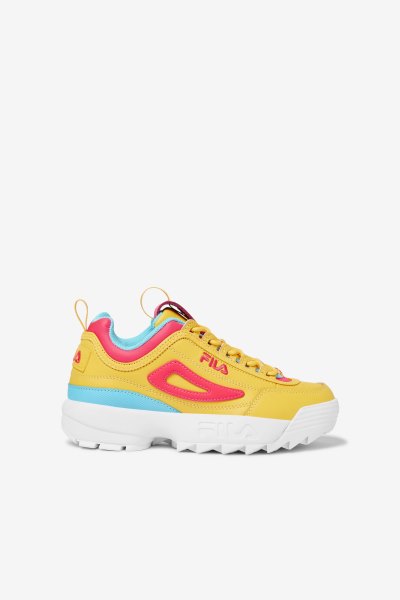 Gyerek Fila Big Kids' Disruptor 2 Premium Sportcipő Citrom Rózsaszín Kék Magyarország | HU-161501