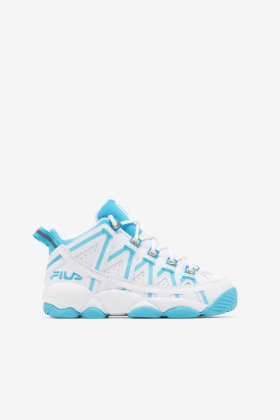 Gyerek Fila Little Kids' Stackhouse Sportcipő Fehér Kék Fehér Magyarország | HU-153664