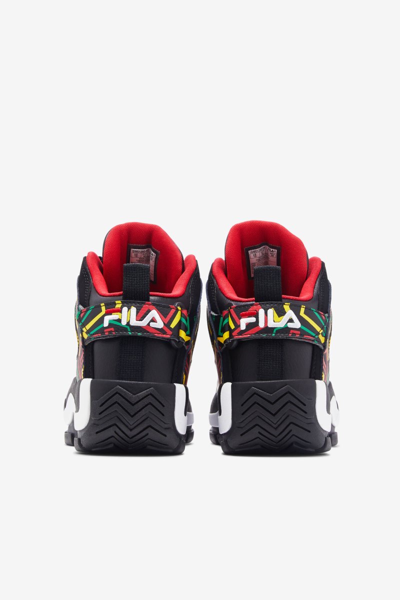 Férfi Fila Grant Hill 2 Sportcipő Fekete Piros Citrom Magyarország | HU-169264