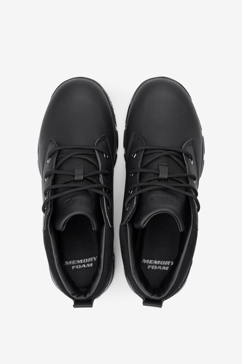 Férfi Fila Memory Mike Mid Slip Resistant Shoe Munkacipő Fekete Fekete Titán Magyarország | HU-124112