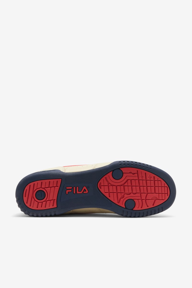 Férfi Fila Original Fitness Cipő Krém Piros Magyarország | HU-102512