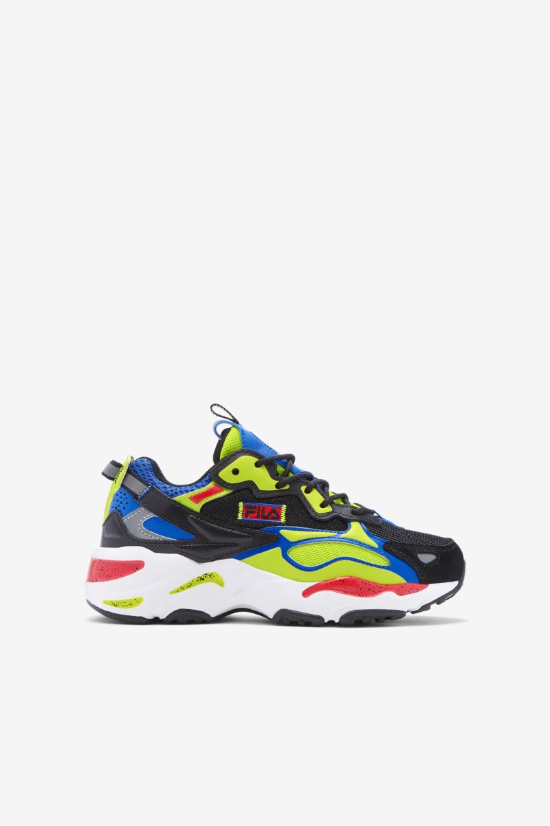 Gyerek Fila Little Kids\' Ray Tracer Apex Sportcipő Fekete Kék Piros Magyarország | HU-118583