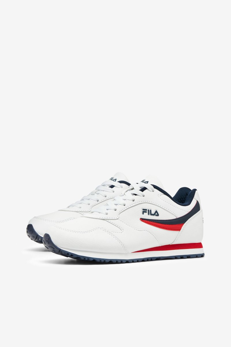 Női Fila Classico 18 Cipő Fehér Sötétkék Piros Magyarország | HU-175803
