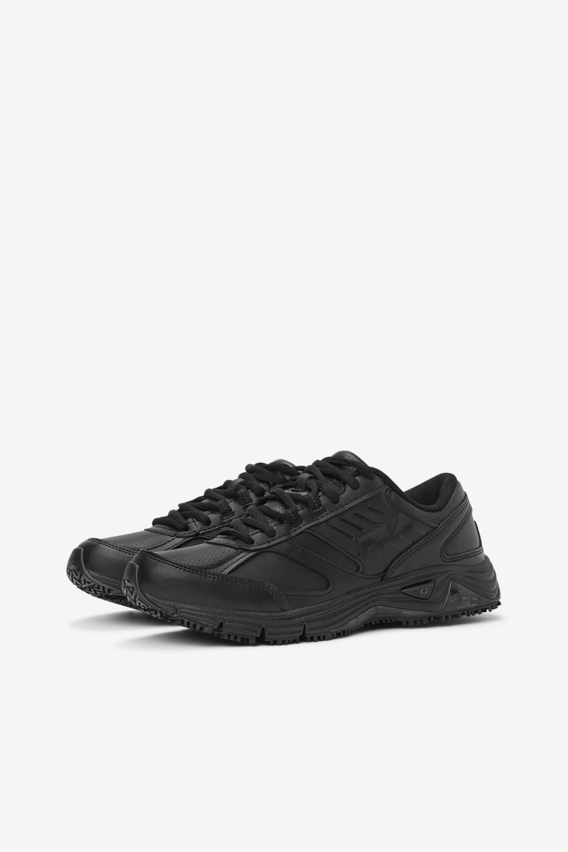 Női Fila Memory Flux Slip Resistant Shoe Munkacipő Fekete Fekete Fekete Magyarország | HU-171789